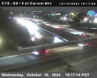 NB 15 at Carmel Mountain Rd.