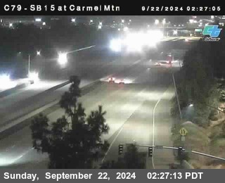 NB 15 at Carmel Mountain Rd.