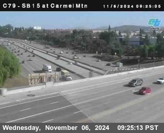 NB 15 at Carmel Mountain Rd.