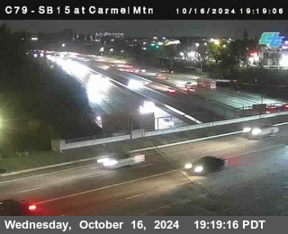 NB 15 at Carmel Mountain Rd.