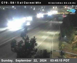 NB 15 at Carmel Mountain Rd.