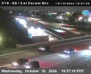 NB 15 at Carmel Mountain Rd.