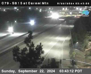 NB 15 at Carmel Mountain Rd.