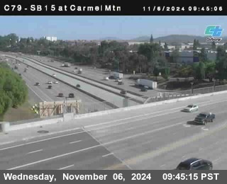 NB 15 at Carmel Mountain Rd.