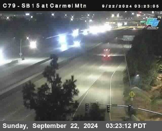 NB 15 at Carmel Mountain Rd.