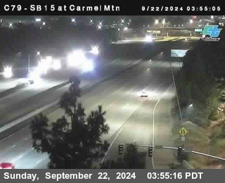 NB 15 at Carmel Mountain Rd.