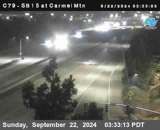 NB 15 at Carmel Mountain Rd.