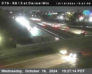 NB 15 at Carmel Mountain Rd.