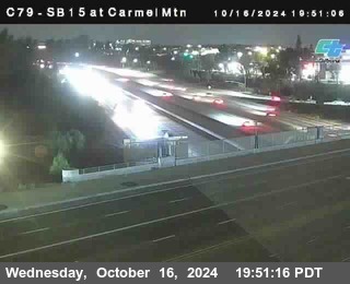 NB 15 at Carmel Mountain Rd.