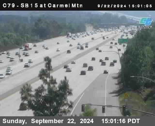 NB 15 at Carmel Mountain Rd.