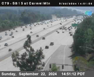 NB 15 at Carmel Mountain Rd.