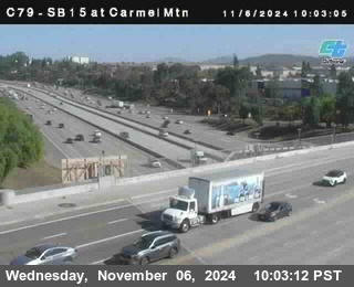 NB 15 at Carmel Mountain Rd.