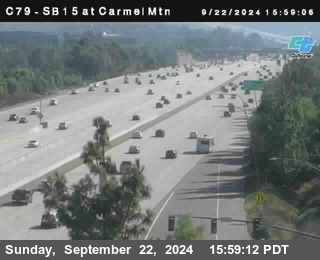 NB 15 at Carmel Mountain Rd.