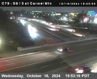 NB 15 at Carmel Mountain Rd.