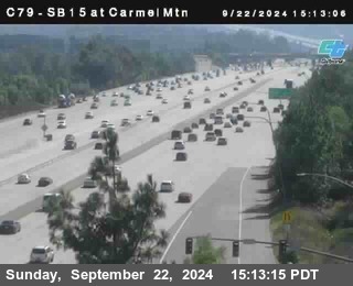 NB 15 at Carmel Mountain Rd.