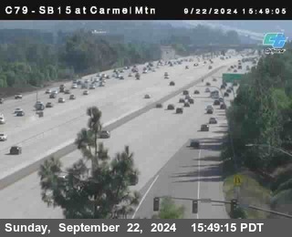 NB 15 at Carmel Mountain Rd.