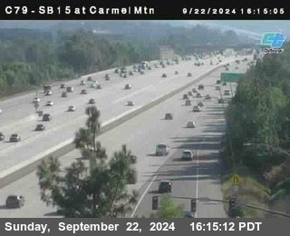 NB 15 at Carmel Mountain Rd.