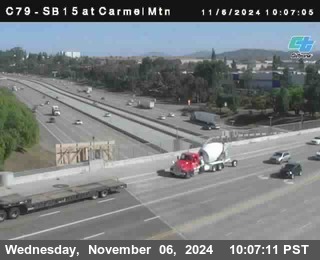 NB 15 at Carmel Mountain Rd.