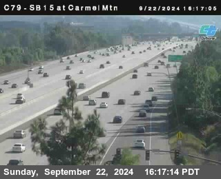 NB 15 at Carmel Mountain Rd.