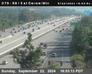 NB 15 at Carmel Mountain Rd.