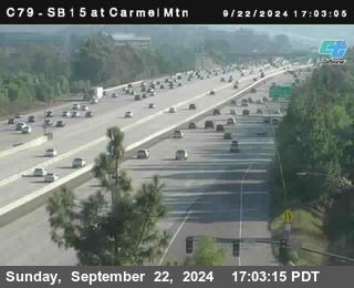 NB 15 at Carmel Mountain Rd.