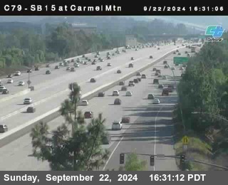 NB 15 at Carmel Mountain Rd.