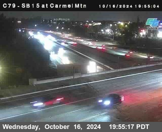 NB 15 at Carmel Mountain Rd.