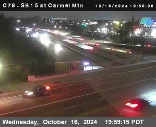 NB 15 at Carmel Mountain Rd.