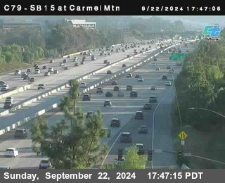 NB 15 at Carmel Mountain Rd.