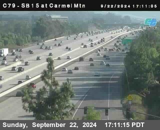 NB 15 at Carmel Mountain Rd.