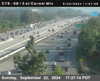 NB 15 at Carmel Mountain Rd.