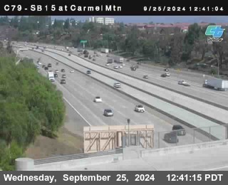 NB 15 at Carmel Mountain Rd.