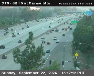 NB 15 at Carmel Mountain Rd.