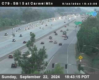 NB 15 at Carmel Mountain Rd.