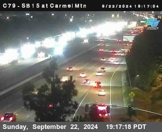 NB 15 at Carmel Mountain Rd.