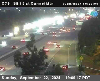 NB 15 at Carmel Mountain Rd.