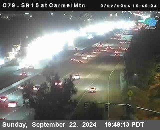 NB 15 at Carmel Mountain Rd.