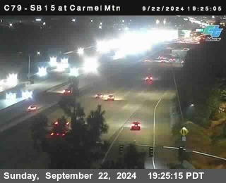 NB 15 at Carmel Mountain Rd.