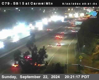 NB 15 at Carmel Mountain Rd.