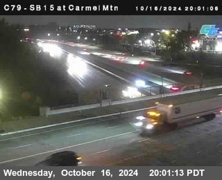 NB 15 at Carmel Mountain Rd.