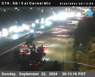 NB 15 at Carmel Mountain Rd.