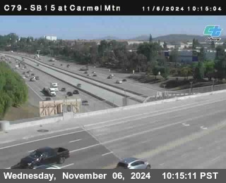 NB 15 at Carmel Mountain Rd.