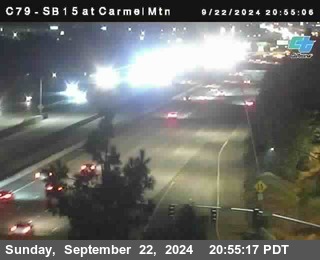 NB 15 at Carmel Mountain Rd.