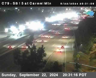 NB 15 at Carmel Mountain Rd.