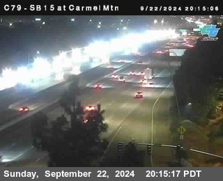 NB 15 at Carmel Mountain Rd.