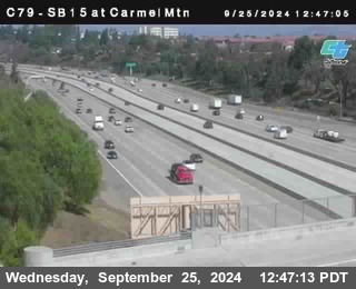 NB 15 at Carmel Mountain Rd.