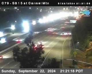 NB 15 at Carmel Mountain Rd.