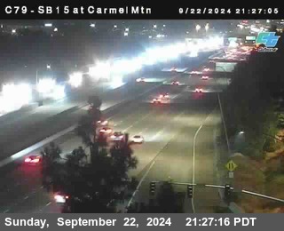 NB 15 at Carmel Mountain Rd.