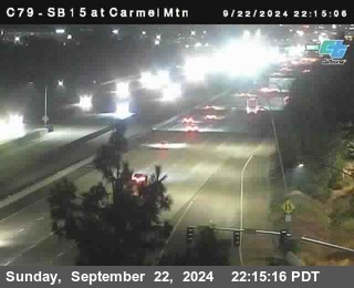 NB 15 at Carmel Mountain Rd.