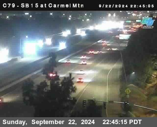 NB 15 at Carmel Mountain Rd.